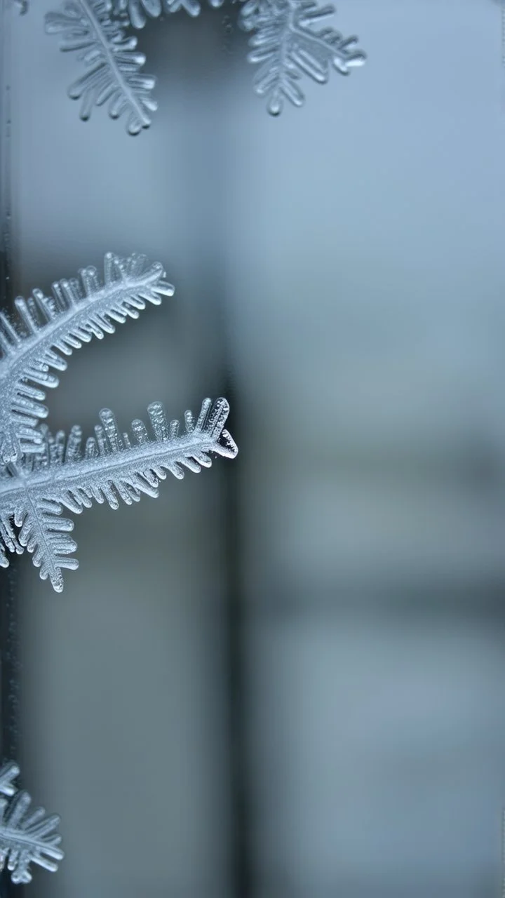 ice frost on glass