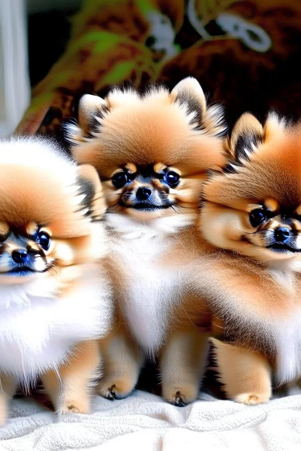 Well endowed Pomeranian puppies