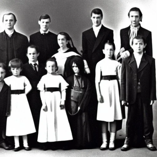 Creepy old family photo of star wars type people