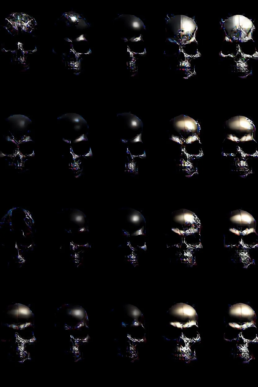 faces of marvel's ultimate tribunal done with skulls