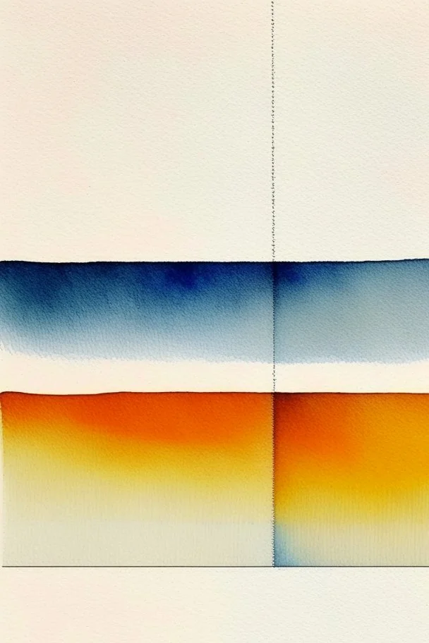 Abstract watercolour painting in the style of Agnes Martin