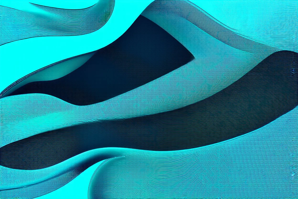 an abstract graphic of flowing lines and shapes meant to convey clean air