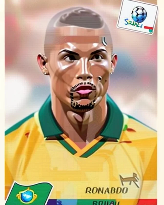 Ronaldo sticker Simpson version