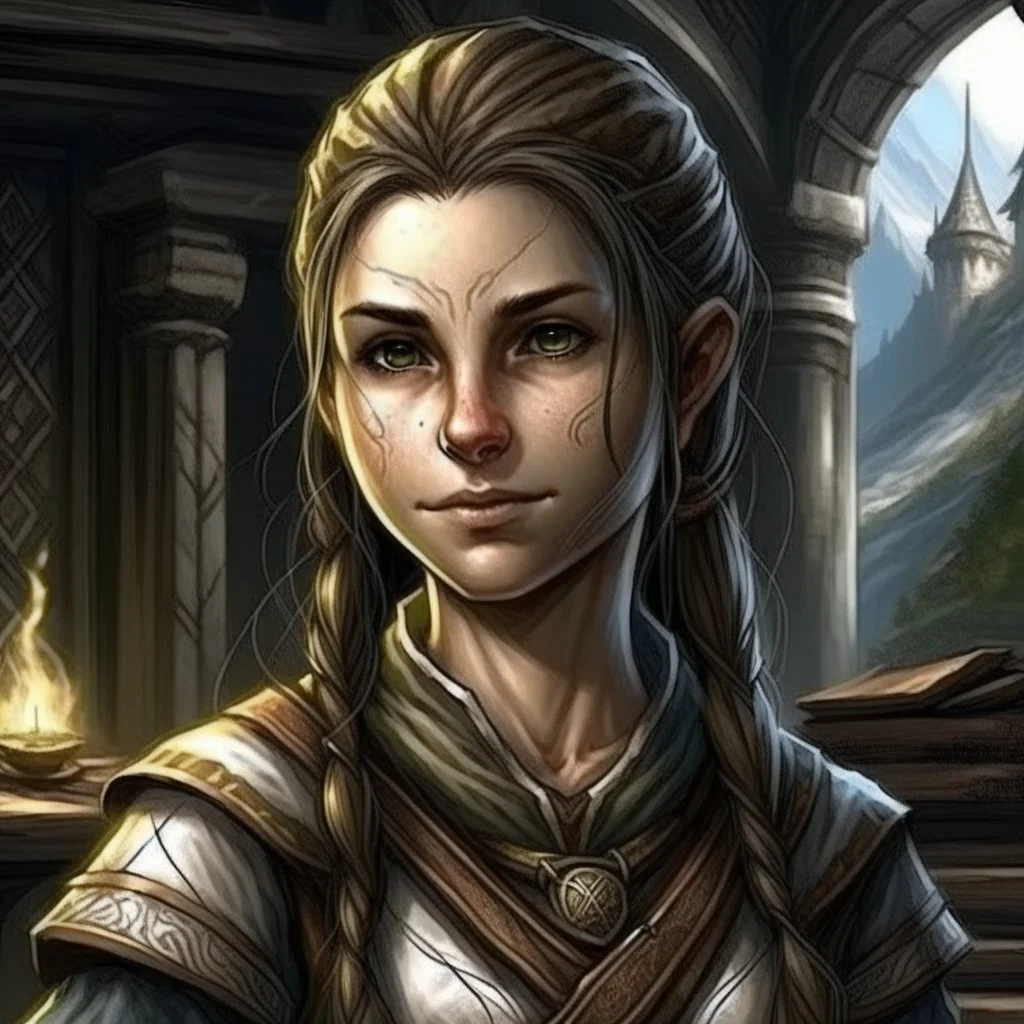 sorcerer, elder scrolls, female, pretty, attractive, hermaeus mora, aged 13