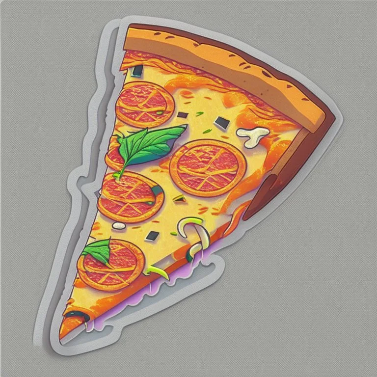 pizza slice, sticker