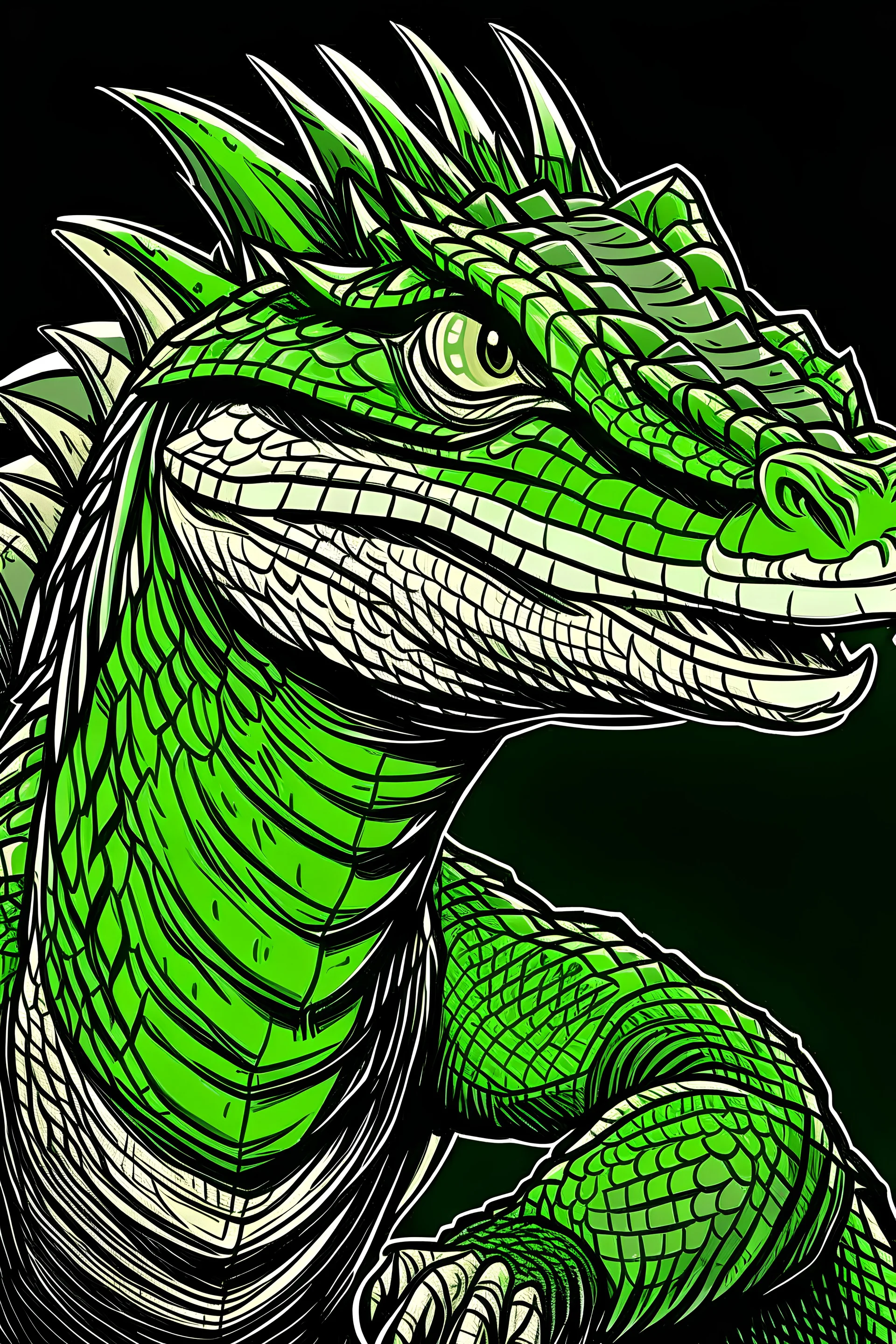 Basilisk in anime style