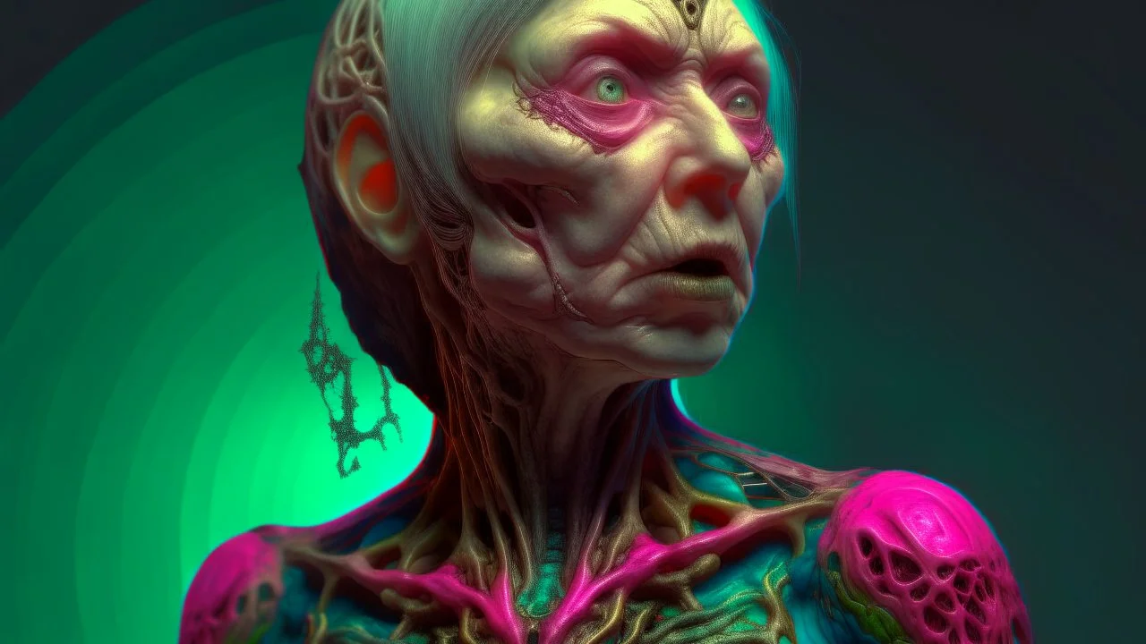 an immensely fertile, parasitized, woman. fecund brood-bearing 8k warped human form, prominently, artful, digital art trending on artstation 8k high res