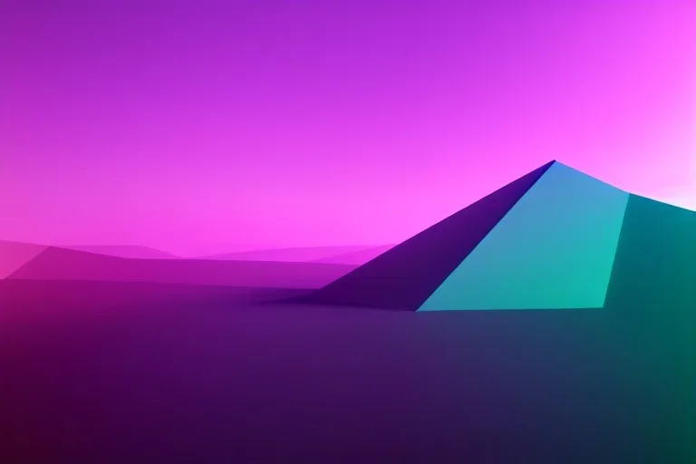 geometric installation abstract rgb 3D landscape