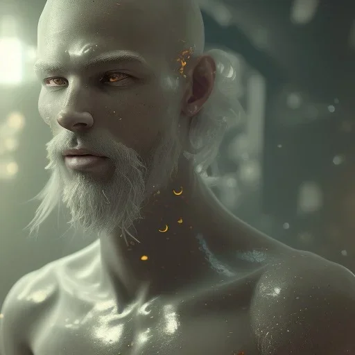 A naked man, mysterious, soft lighting, unreal engine 5 volumetric lighting, intricate details, realistic style, 8k resolution