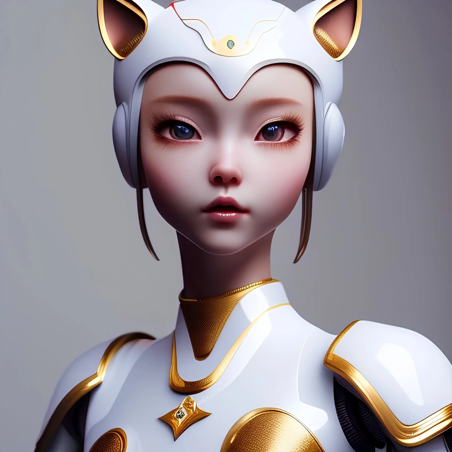 beautiful smooth realistic Japanese robot cat girl figure, extremely sharp detail, finely tuned detail, ultra high definition, 8 k, unreal engine 5, ultra sharp focus, accurate wings, in flying mode