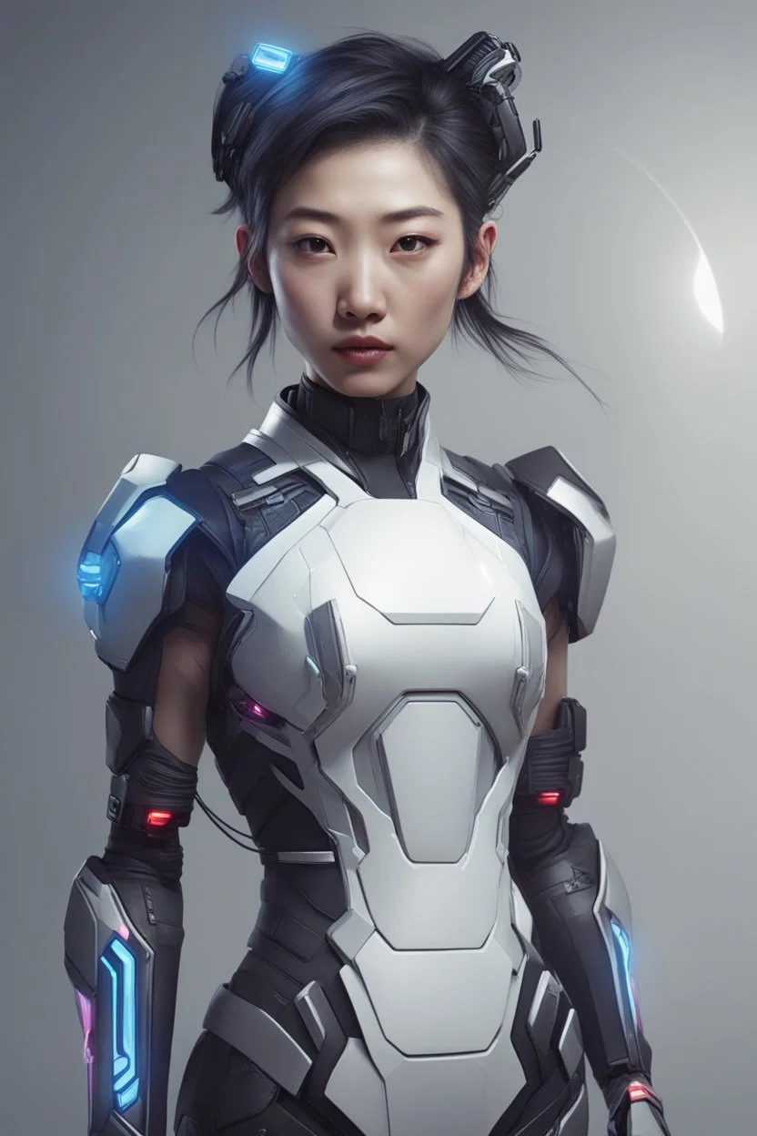 Half-Asian Futuristic Streamer