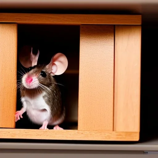 mouse in cupboard