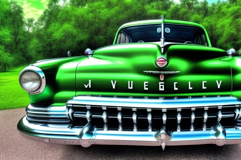 a true-to-life 1949 mercury eight, classic wheels, pen and color marker, centered, intricate, extreme detailed, photorealism, center view, drive-in background, pivot on mercury, painting by cheryl kelley