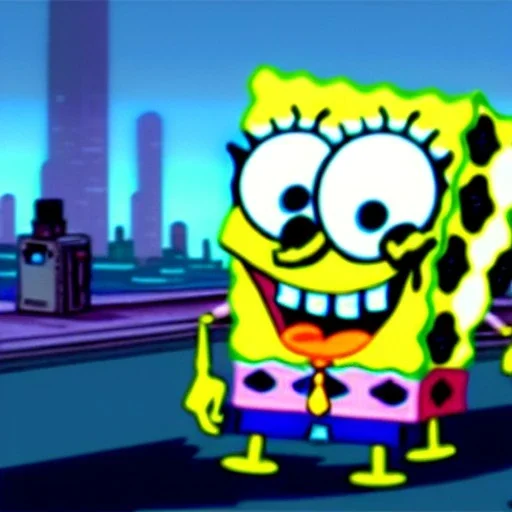 SpongeBob, cyberpunk