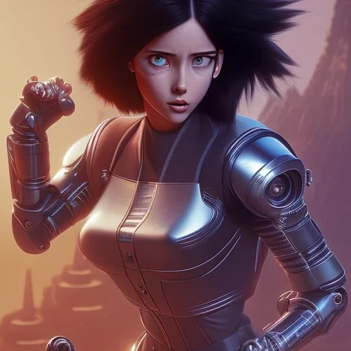 Alita battle angel, bar fight