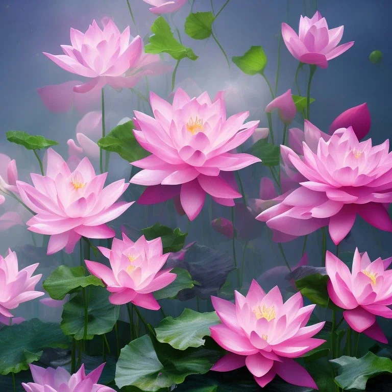 one big crystal subtle lotus in a flowery ambiance with a beautiful fairy, delicate colors, finely tuned detail, ultra high definition, 8 k, unreal engine 5, ultra sharp focus