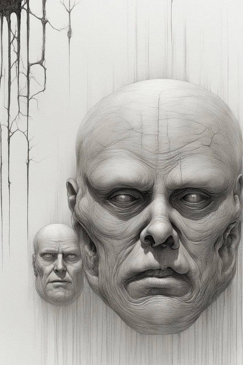 The full body of a fat man standing , decayed and rotting with grotesque proportions and imagery. surreal horror, biomechanical design, by hr giger and beksinski