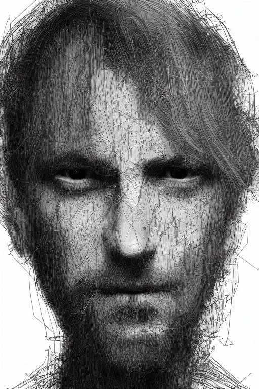 scribble portrait, 8k resolution, r_drawings_rene, scribble, scribble drawing, scribble art, deviantart, rdrawings25, synthetic, hairy scribble fill, line draw, scribble sketch, Vince low