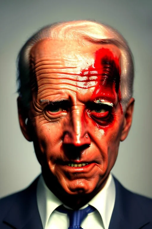 Ultra realistic image, joe biden zombie, zombie performance, soft skull, grey eyes, blood, torn arm, night, walking twisted, waist up view, thriller style, dark ambient, highly detailed, White House background, concept art, unreal engine 5, god rays, ray tracing, RTX, lumen lighting, ultra detail, volumetric lighting, 3d, finely drawn, high definition, high resolution.