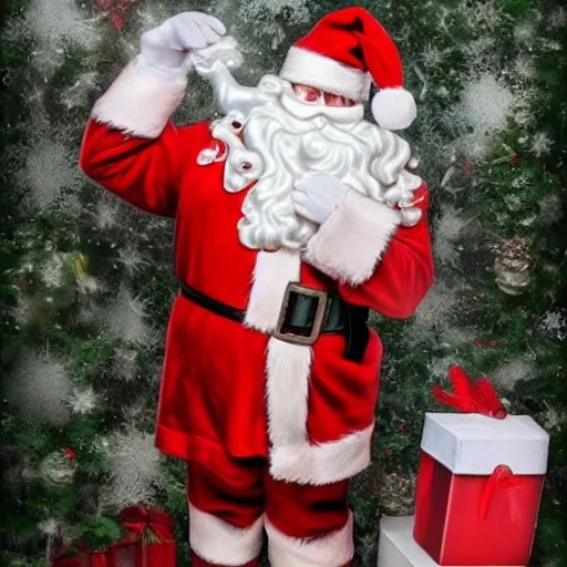 santa made of metal