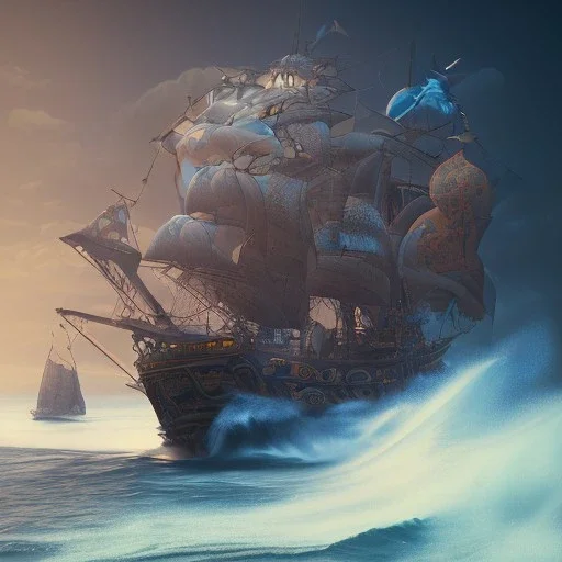 Pirate, 3D, Octane Render, high detailed, intricate details, perfect composition, beautiful detailed intricate insanely detailed octane render trending on artstation, 8 K artistic photography, photorealistic concept art, soft natural volumetric cinematic perfect light, chiaroscuro, award - winning photograph, masterpiece, raphael, caravaggio, greg rutkowski, beeple, beksinski, giger, perfect composition, beautiful detailed intricate insanely detailed octane render trendi