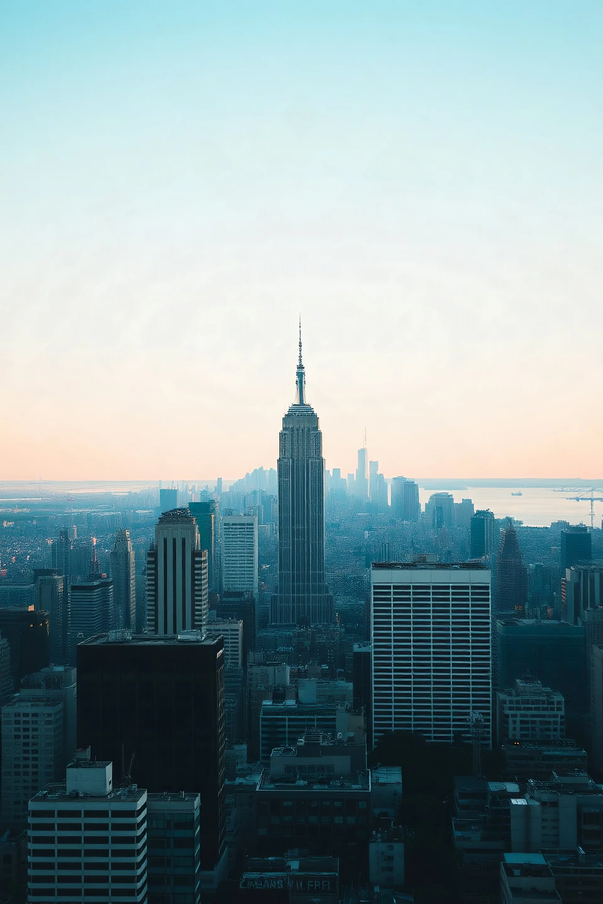 urban high-rise buildings in the distance