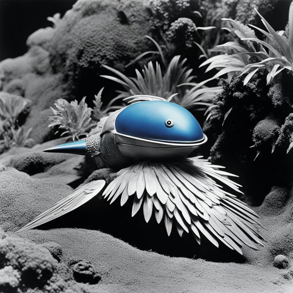 [photo of British science fiction programme created by Gerry and Sylvia Anderson (1965)] thunderbird inside the organism - intriguing, captivating. A tiny creature with immense power, hidden within the depths of a living being. The concept sends shivers down the spine, a blend of mystique and danger.