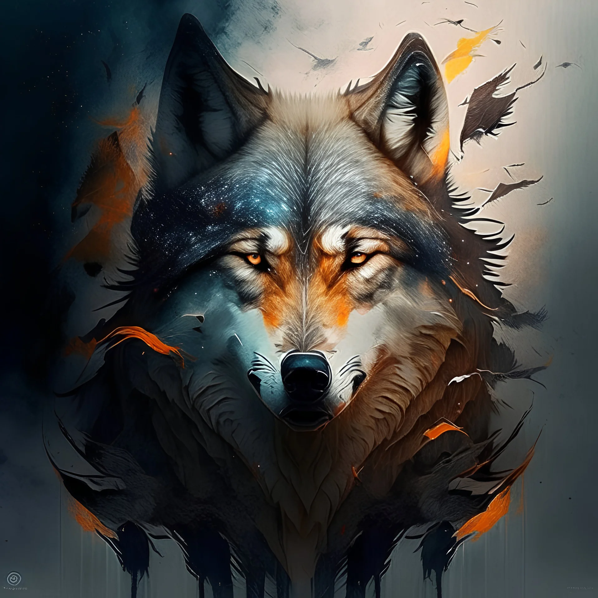 crazy art wolfy