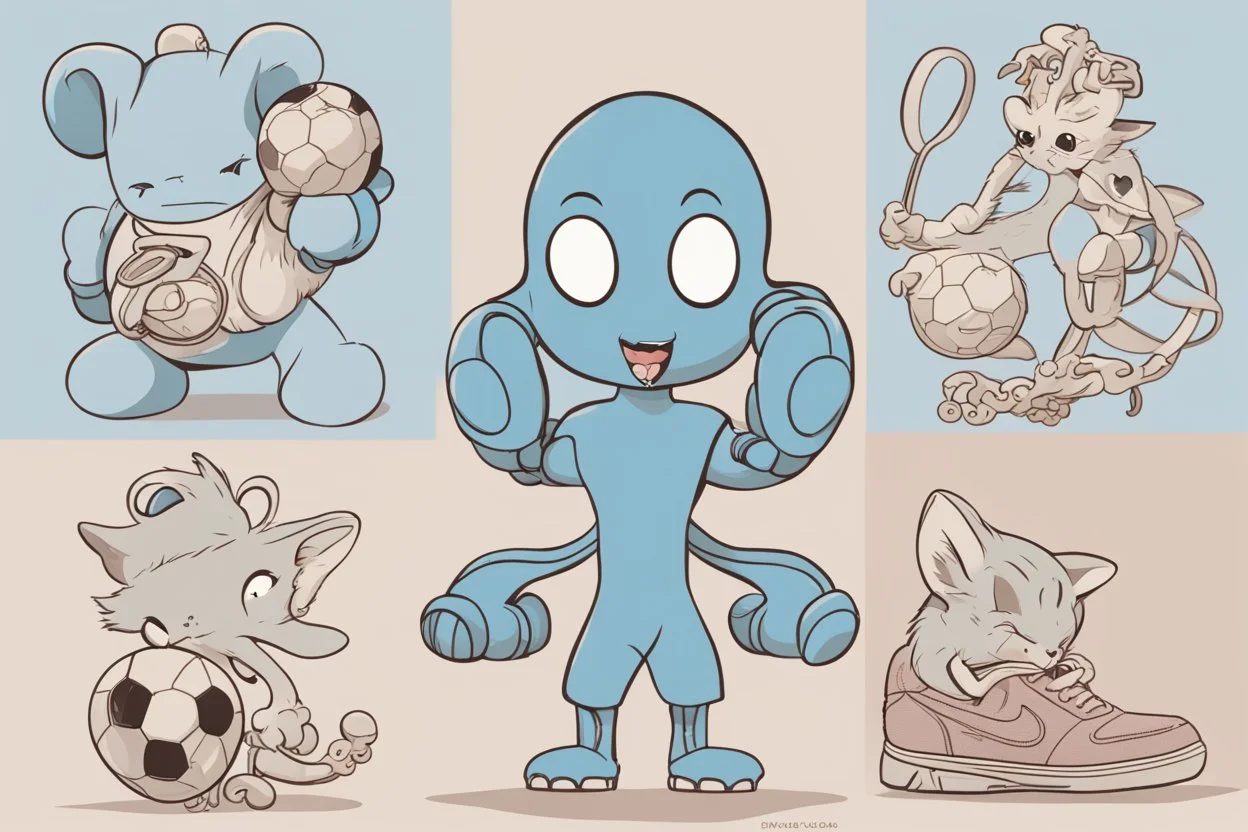 light blue, soccer, tennis, Dr. Octopus , Tom & Jerry