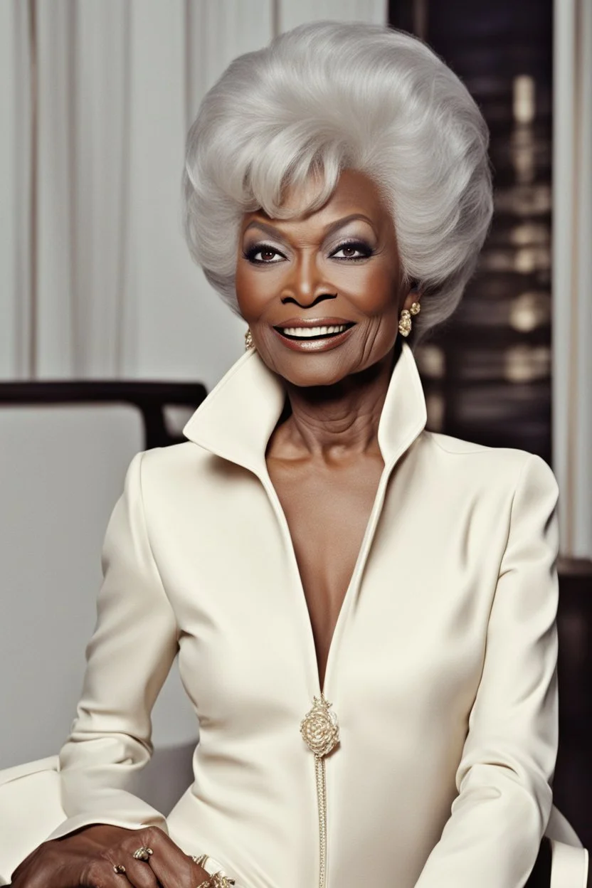 Nichelle Nichols is Nyota Uhura in Versace