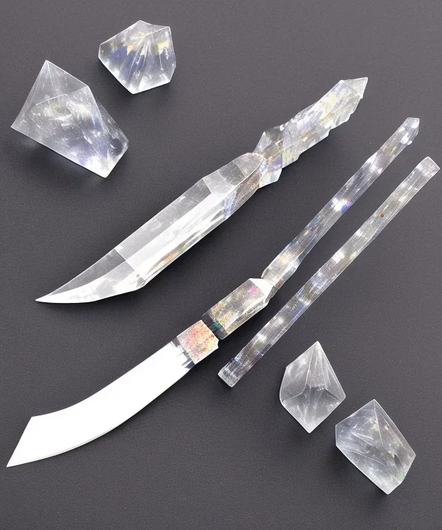 healing quartz crystal shaped as dagger