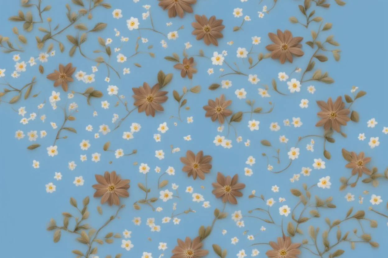 top view pattern of forget-me-not flowers