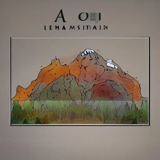 A beautiful rendition of mountains