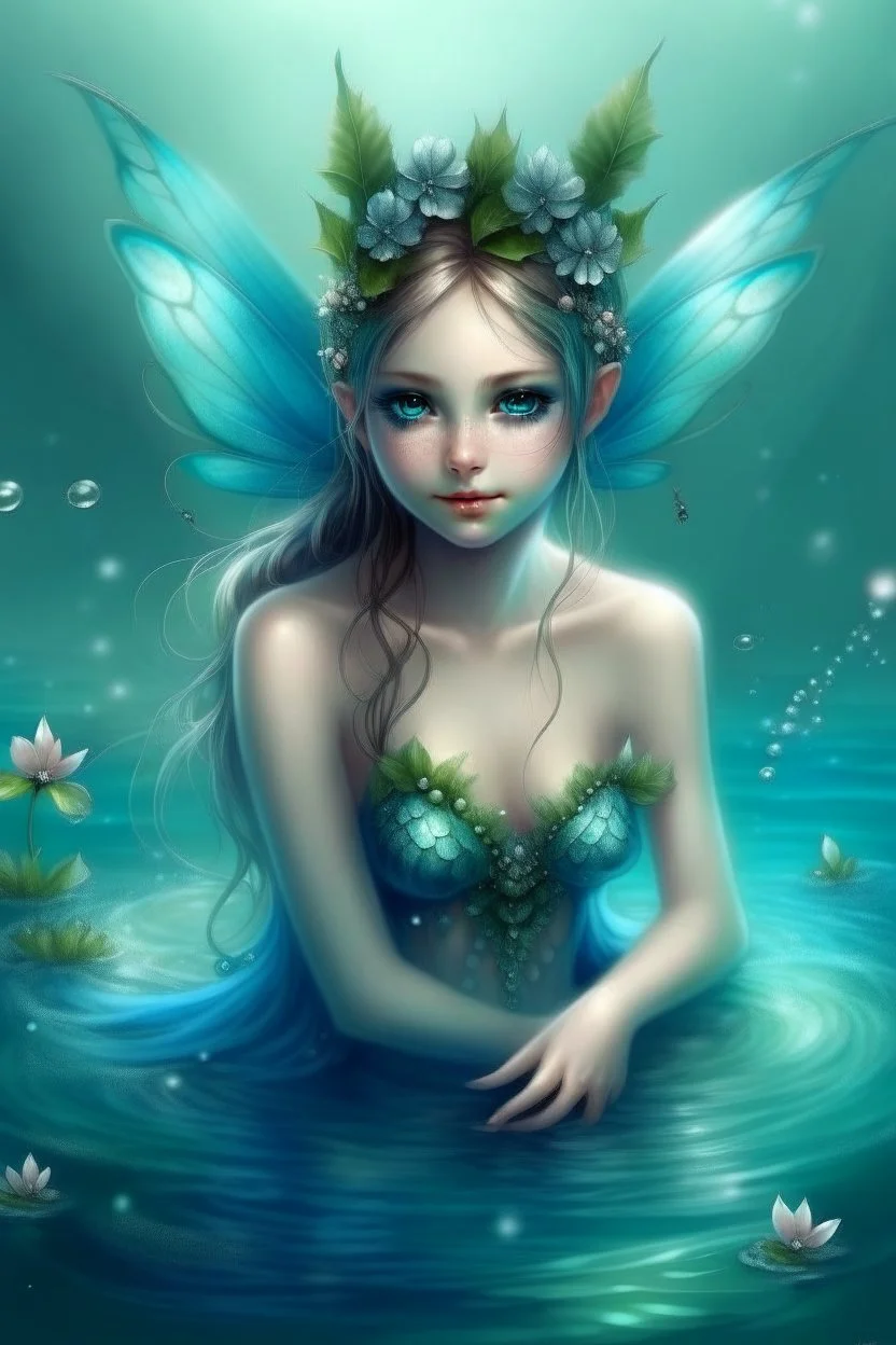 Beautiful water fairy
