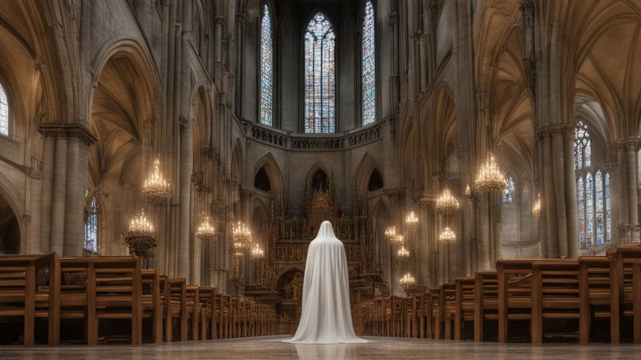 large ghost in the cathedral