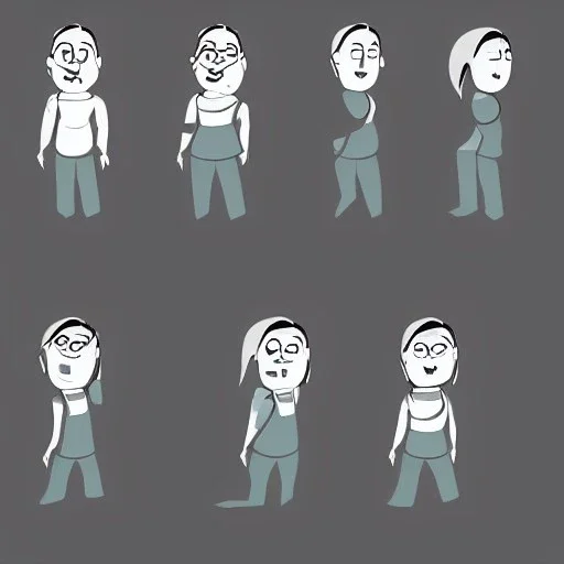 person animation style