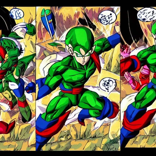 Martian man hunter in dragon ball z style