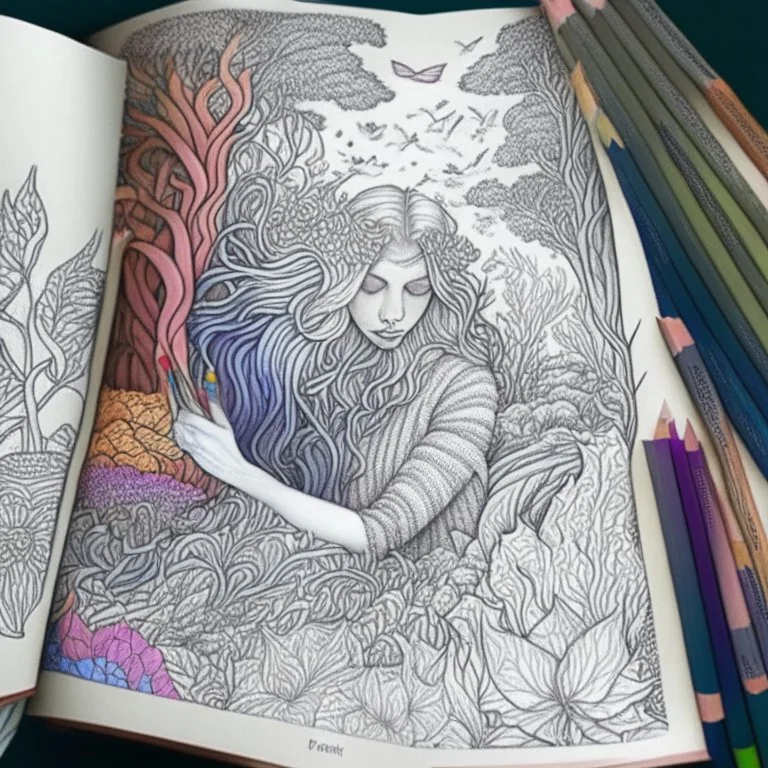 A page from a coloring book