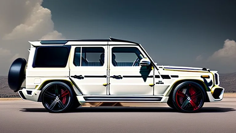A (((G-Wagon bentley))) featuring a luxurious interior, advanced technologies, and a sleek body kit designed by MANSORY, exuding an air of sophistication and power
