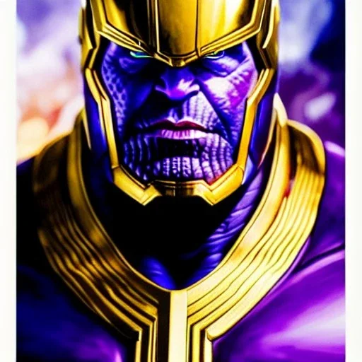 Ultra detailed fullbody Portrait in oil on canvas of thanos and the infinity gauntlet villain with Armor and helmet ,extremely detailed digital painting, extremely detailed face,crystal clear Big Glowing eyes, mystical colors ,perfectly centered image, perfect composition, rim light, beautiful lighting, 8k, stunning scene, raytracing, anatomically correct, in the style of robert e howard and Ken Kelley and Ohrai Noriyoshi and Simon Bisley and tomzj1