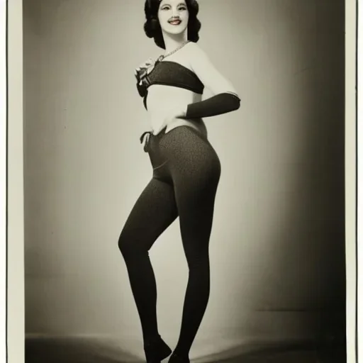 Ziegfeld Girl on leggings