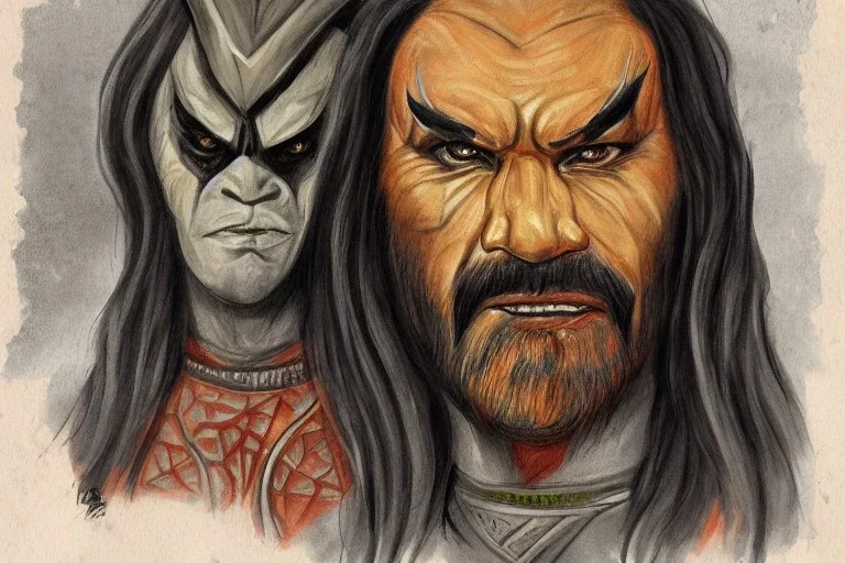 Portrait of a Klingon by Jake Bartok