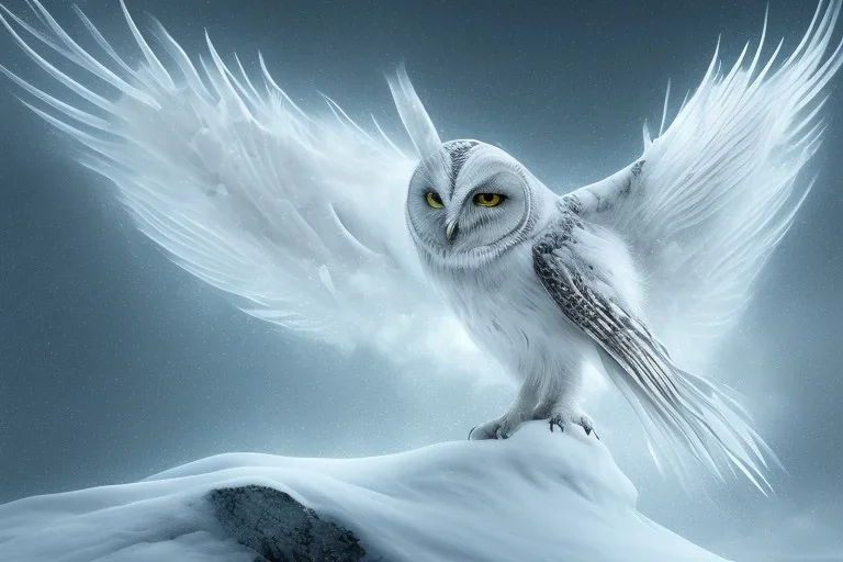 snow winged OWL