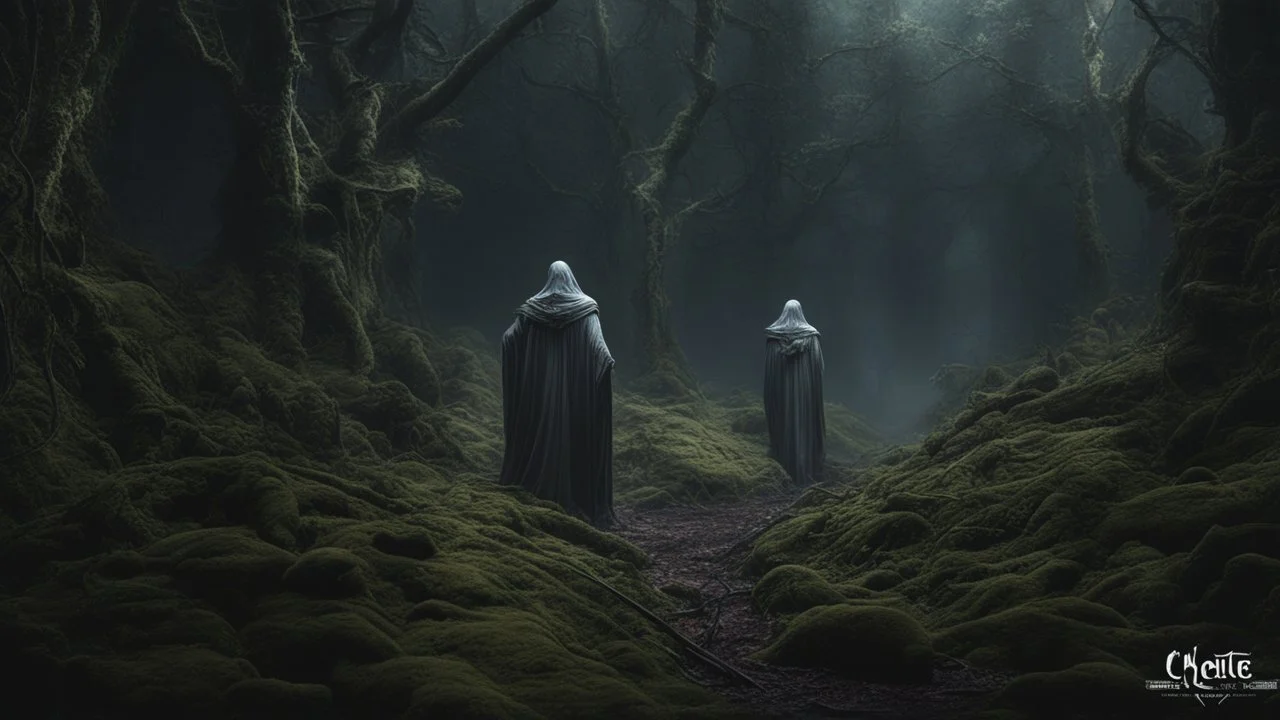 ghosts walking in the forest with a thousand teeth and claws. exquisite realism, a masterpiece, dark fantasy concept art, dynamic lighting, hyperdetailed, intricately detailed, deep color, Unreal Engine, volumetric lighting, Epic cinematic brilliant stunning intricate meticulously detailed dramatic atmospheric maximalist digital matte painting