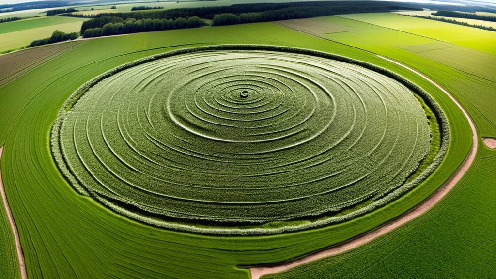 crop circle of a penis