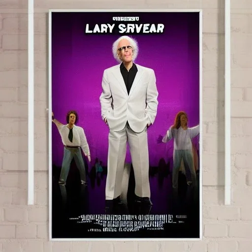 Larry David in a Saturday Night Fever Dream movie poster