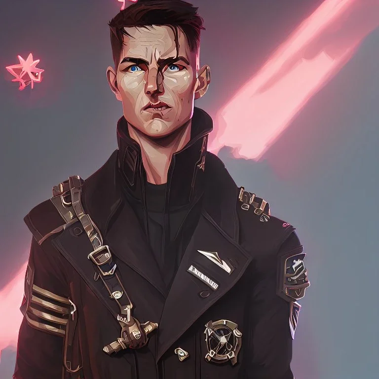 Tom Cruise Christmas military cyberpunk goat