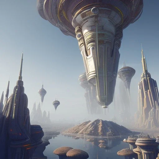 Fantasy sifi future world ,8k HD image,