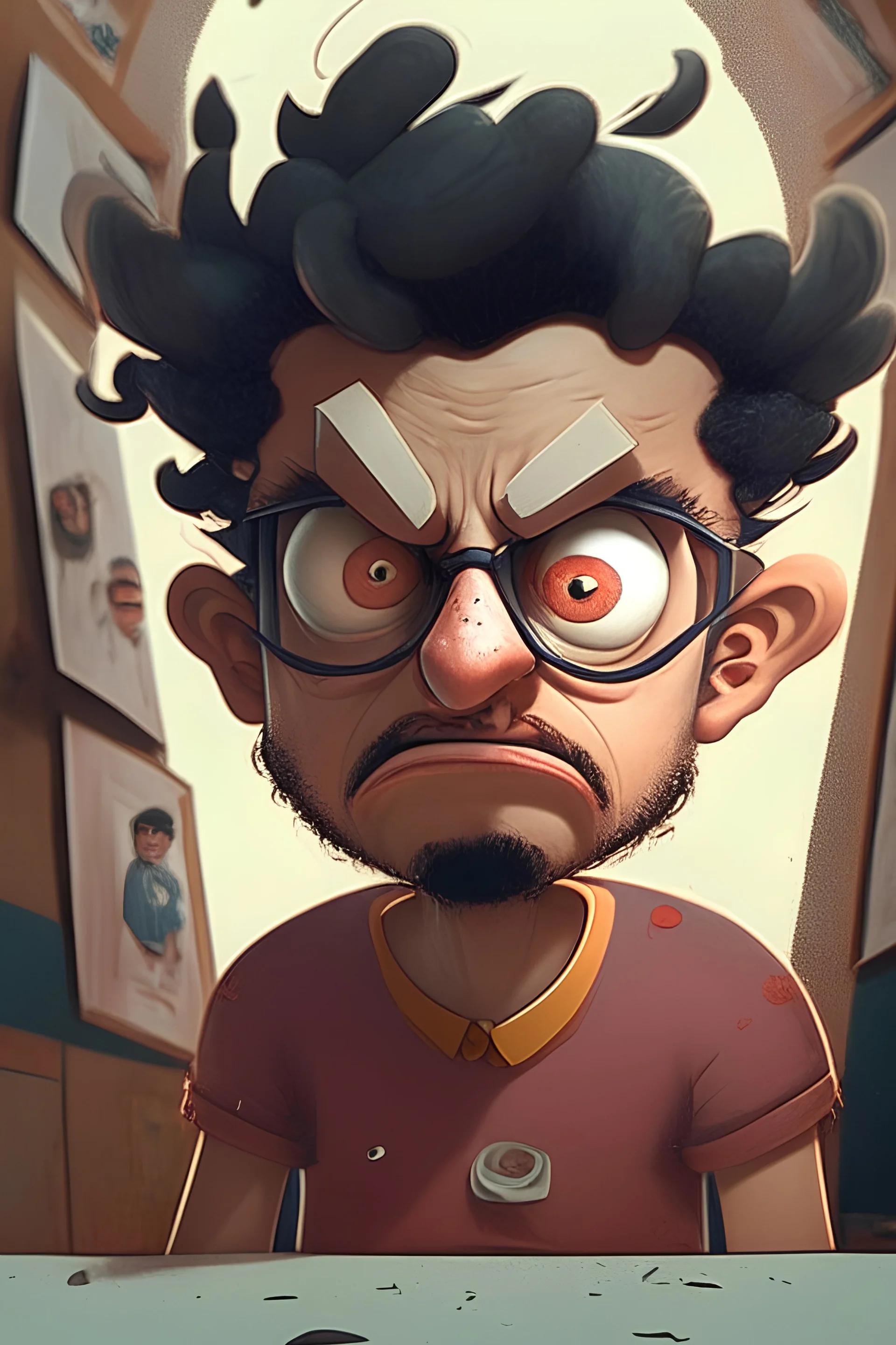 create a cartoon version of this image