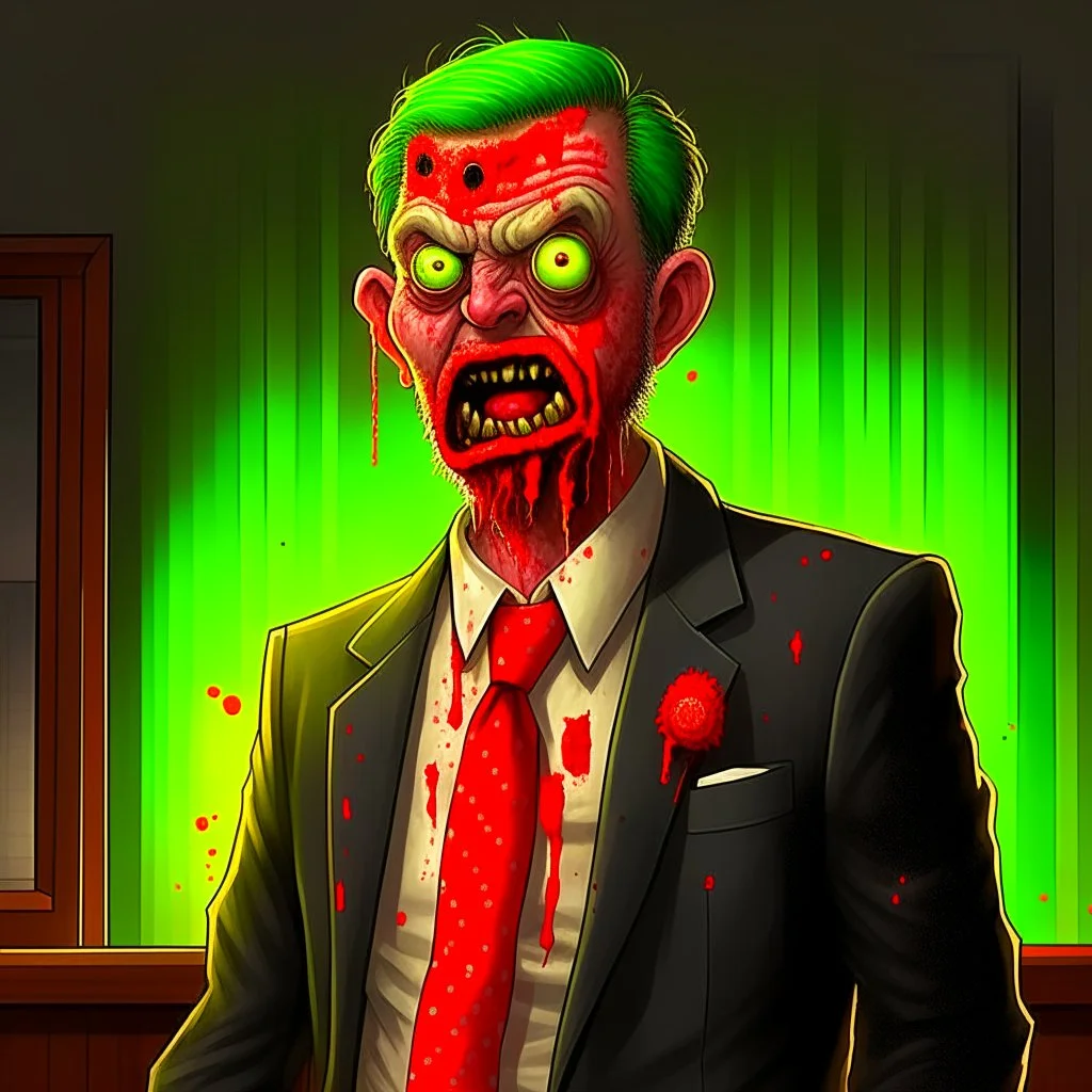 zombie lawyer digital art